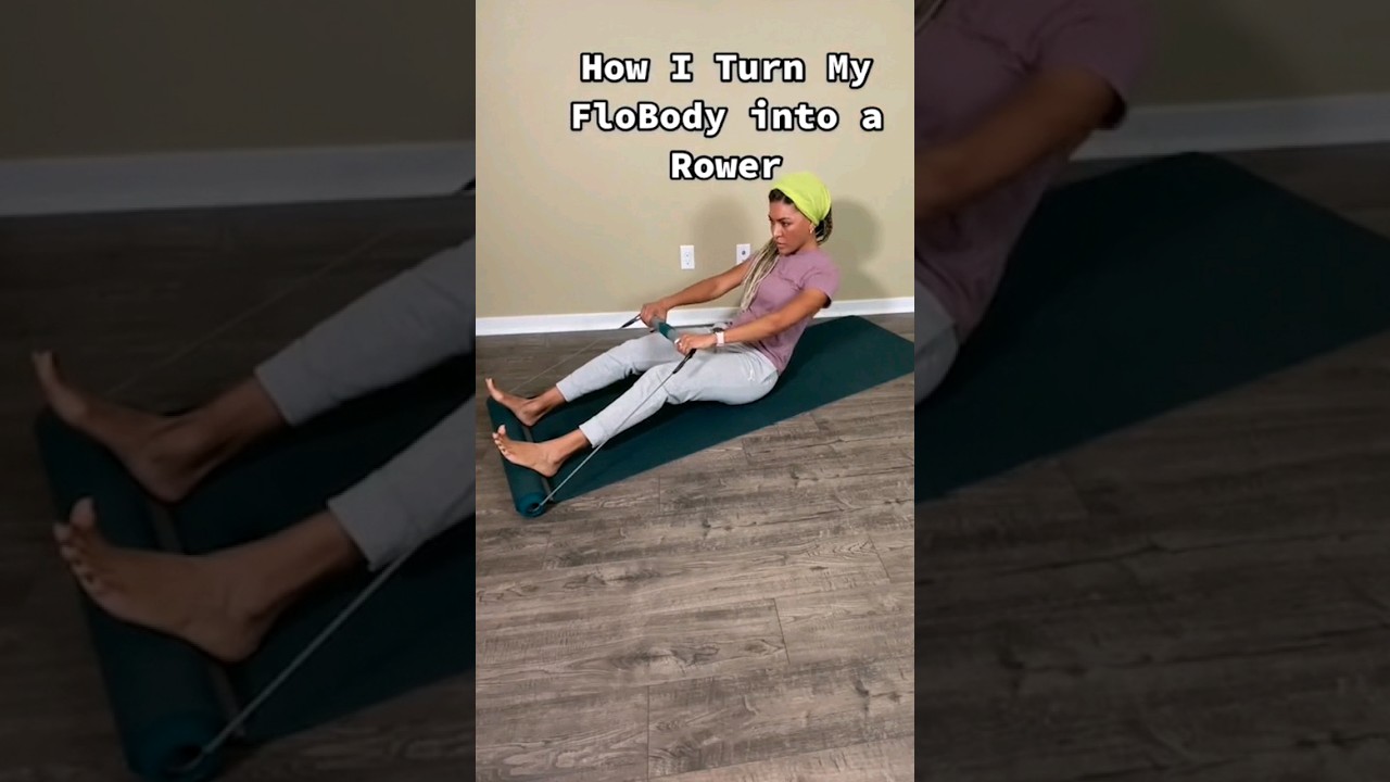 Yup, you can actually row with your Flobody Gym! Here's how