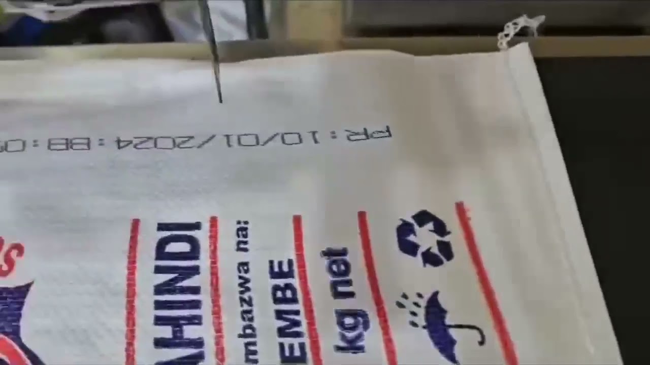 MX1890 CIJ Printer Marking Date on Woven Bags - Meenjet