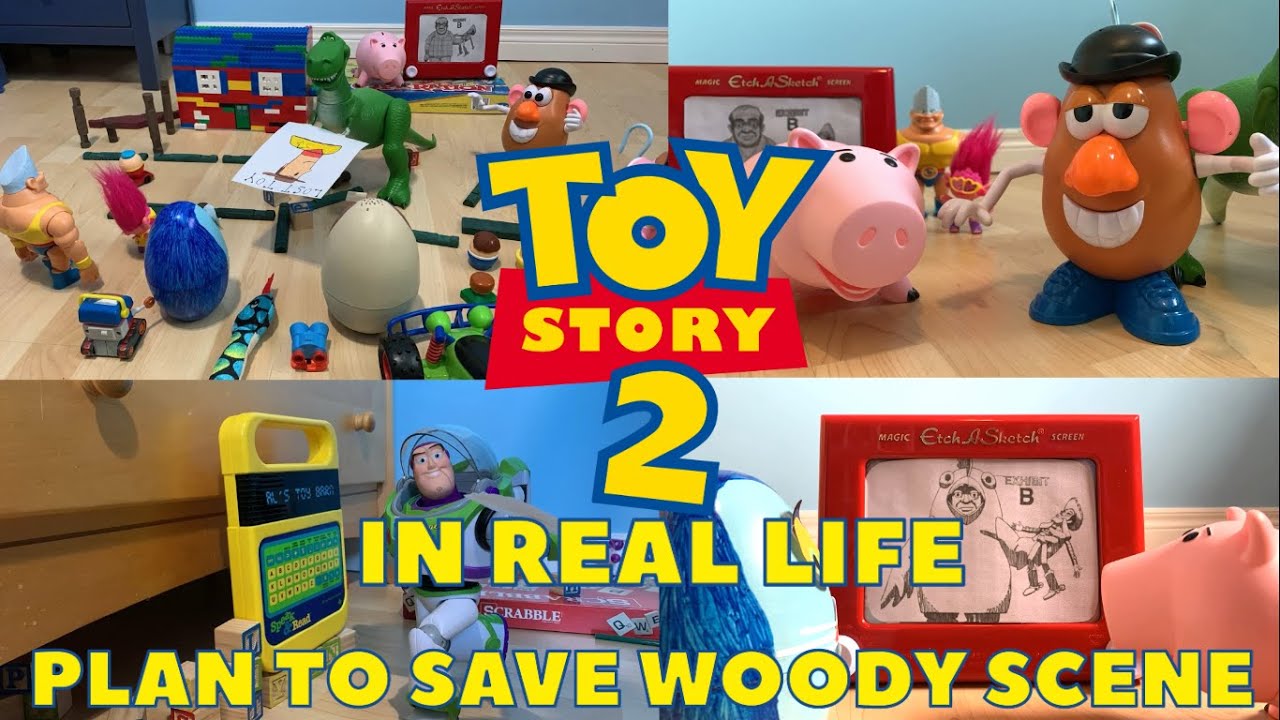 Toy Story 2 In Real Life - Plan To Save Woody Scene Sneak Peak! - YouTube