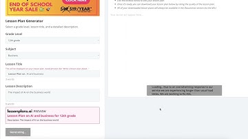 AI for Teachers: Creating Lesson Plans with LessonPlans.ai