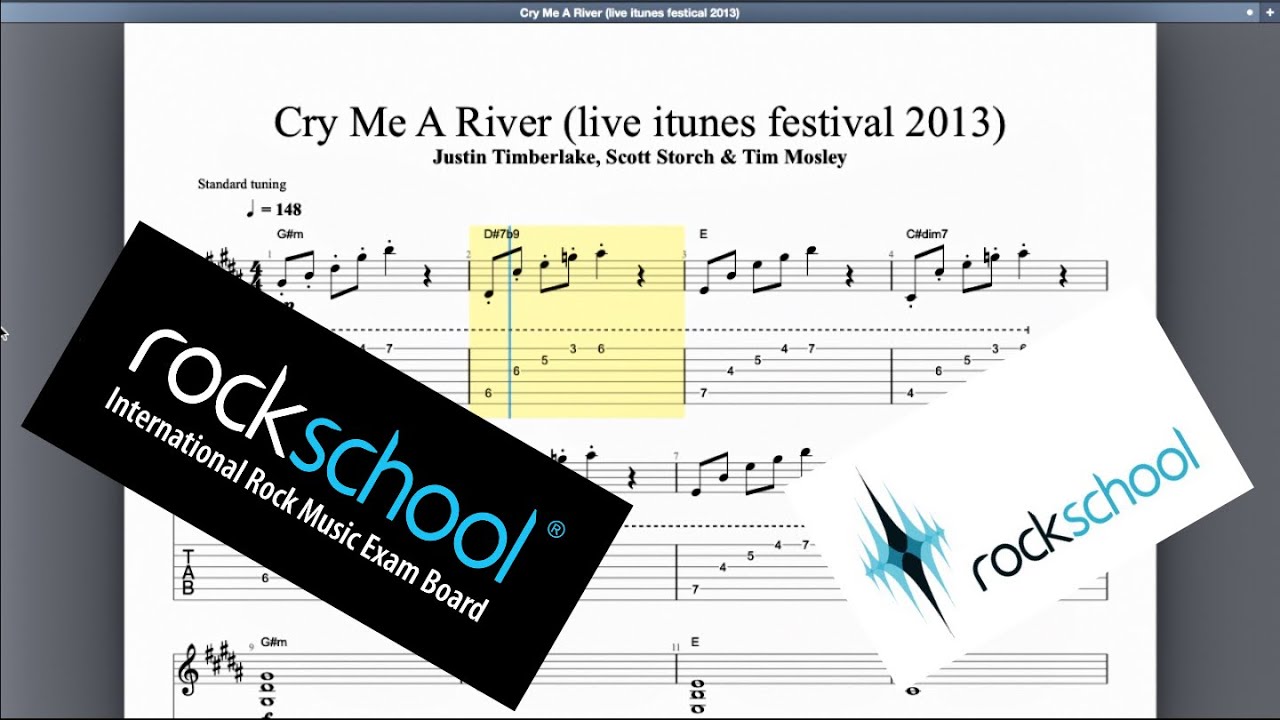 Cry Me A River Rockschool Grade 8 Guitar Cry Me A River Rockschool Grade 8 Guitar