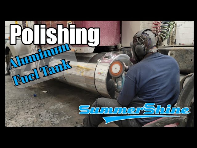 How do you polish aluminum truck tanks to a mirror finish? One step cu