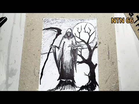 Vẽ Thần Chết Đơn Giản | How To Draw Death - Youtube