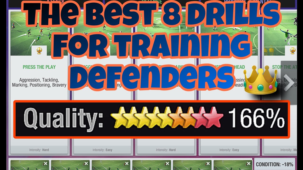 The Best 8 Drills for Training Defenders Top Eleven 2023 YouTube