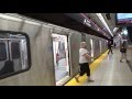 1 of 2 ttc new 4 car set tr subway train on sheppard 4 line at bayview station