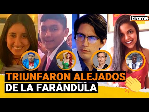 HIJOS DE FAMOSOS PERUANOS que triunfaron alejados del mundo de la farándula