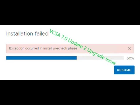 VCSA 7.0 Update 2 Upgrade Issue – Exception occurred in install precheck phase #vSphere70Update2