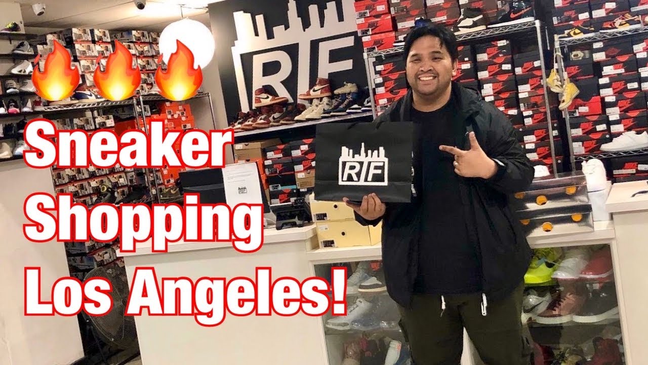 FIRE SNEAKER SHOPPING AT LOS ANGELES! (+OFF-White Dunks - YouTube