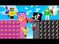 LUCKYBLOCK *TIKTOK* contro LUCKYBLOCK *INSTAGRAM* su MINECRAFT!