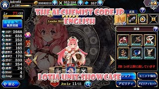 The Alchemist Code JP English - Lotia unit showcase