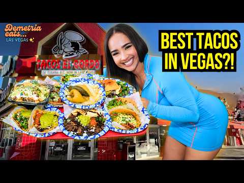 Video thumbnail: I Tried the Most Famous Tacos on the Las Vegas Strip | Tacos El Gordo Review | Demetria Eats