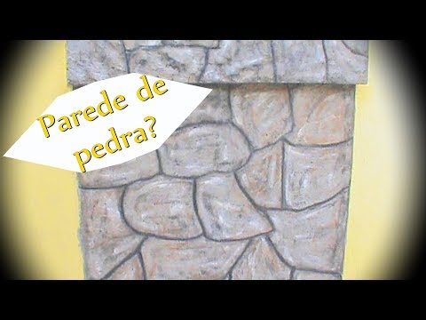 PEDRAS FALSAS - COMO FAZER - EFEITO PEDRA COM ARGAMASSA (fácil e rápido)  @WDCFacavocemesmo 