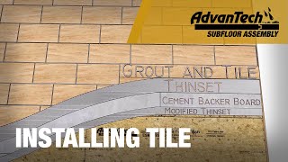 Installing Tile over AdvanTech® subflooring | Tech Tip Tuesday | AdvanTech® subfloor assembly