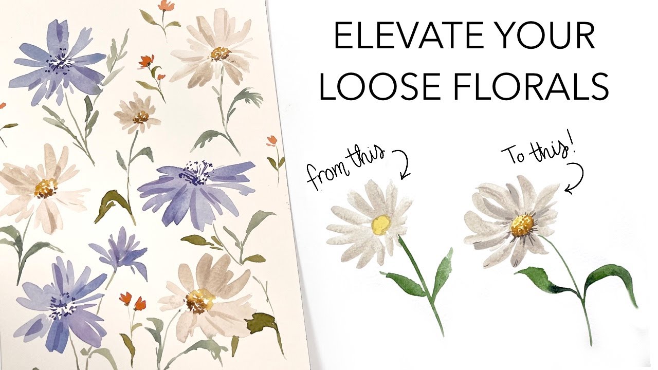 Watercolor Loose Florals Masterclass (10+ courses to get you started) -  Audrey Ra Design