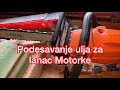 Podesavanje ulja za lanac Motorke