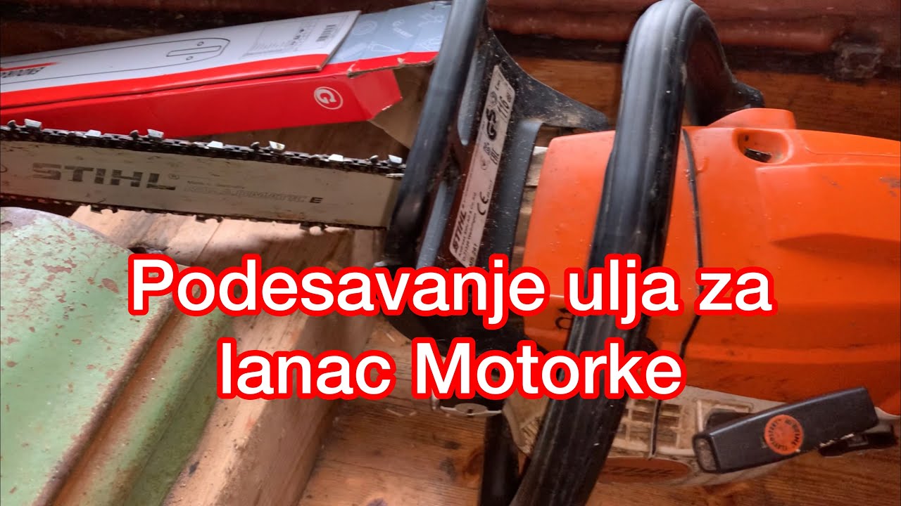 Podesavanje ulja za lanac Motorke