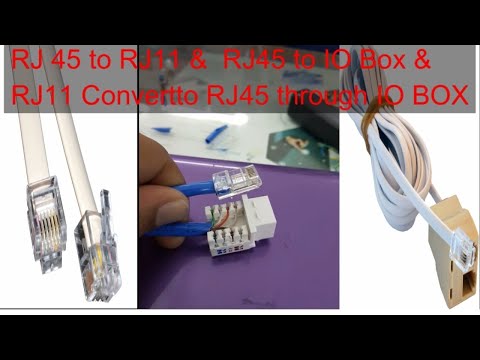 How to convert Rj45  to  RJ11 or Rj11 to Rj45 Full video