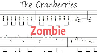 The Cranberries - Zombie / Guitar Solo Tab+BackingTrack
