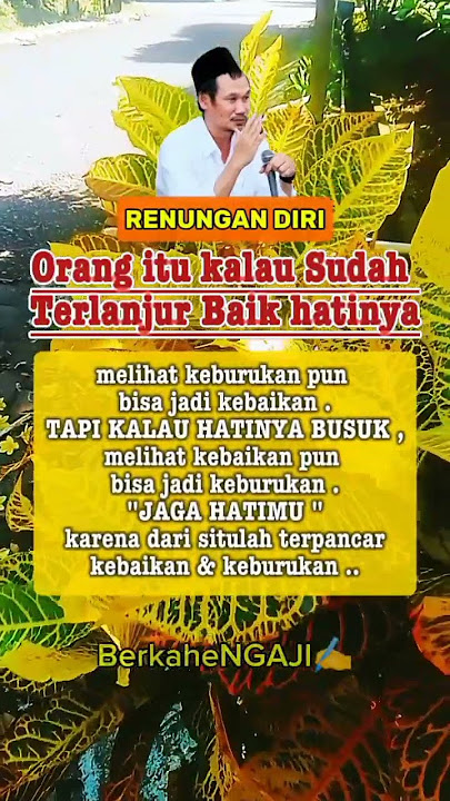 KALAU HATINYA BUSUK MELIHAT KEBAIKAN JADI KEBURUKAN | Dawuh Gus baha #quotes #fypシ゚viral #viralshort