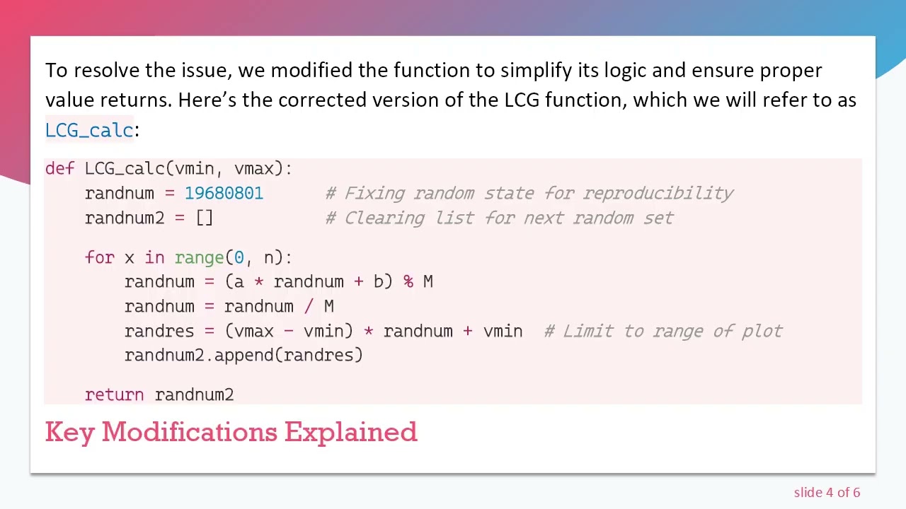 How to Fix the Linear Congruential Generator in Python: A Step-By-Step Guide