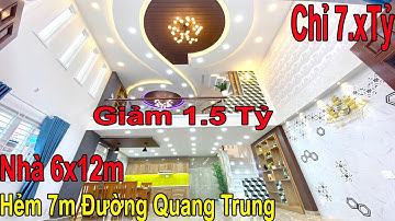 Bán nhà Gò Vấp ❤️ Giảm 1.5 tỷ chỉ còn 7.9tỷ. Căn góc 2 mặt 6x12m hẻm 7m đường Quang Trung