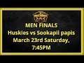 Day 2 of siksikas march madness tournament mens finals  huskies vs sookapii papis