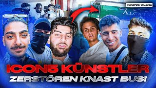 ICON 5 FAN BESUCHT DIE KÜNSTLER & WIRD GEJAGT 😂 | KNASTVLOG 5 (+ Freestyle)