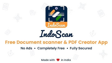 Indoscan: Free Document scanner and PDF Creator App