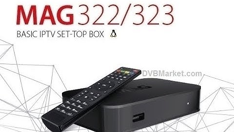 How to add IPTV channels on MAG322 / MAG323
