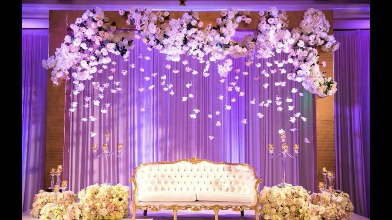 Latest Indian Wedding Reception Stage Decoration Ideas