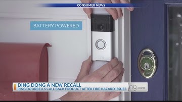 More than 350,000 Ring video doorbells recalled due to fire hazard