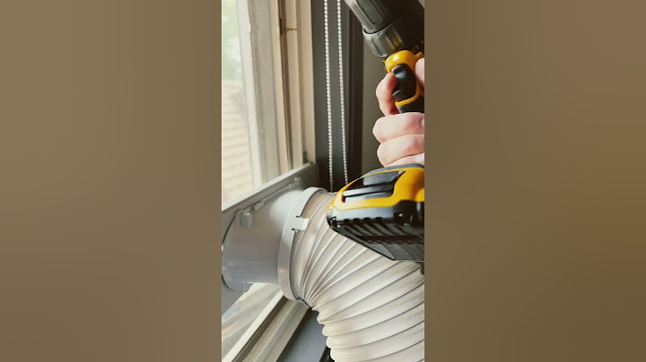 Portable air conditioner, set up ￼