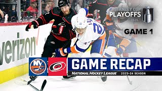 Gm 1: Islanders @ Hurricanes 4\/20 | NHL Highlights | 2024 Stanley Cup Playoffs