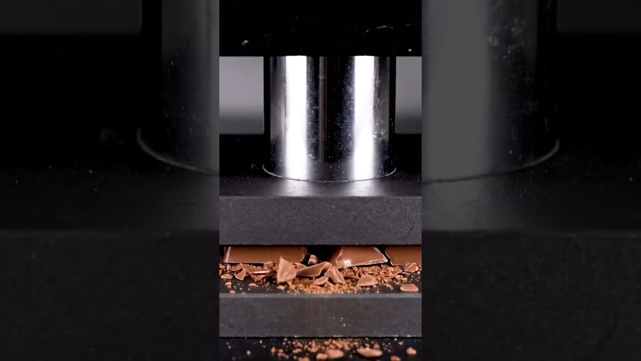 Chalk Dust Explosion Under Hydraulic Press 