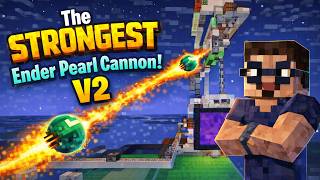 Minecraft Ender Pearl Cannon V2 (Full Tutorial) - Java Only