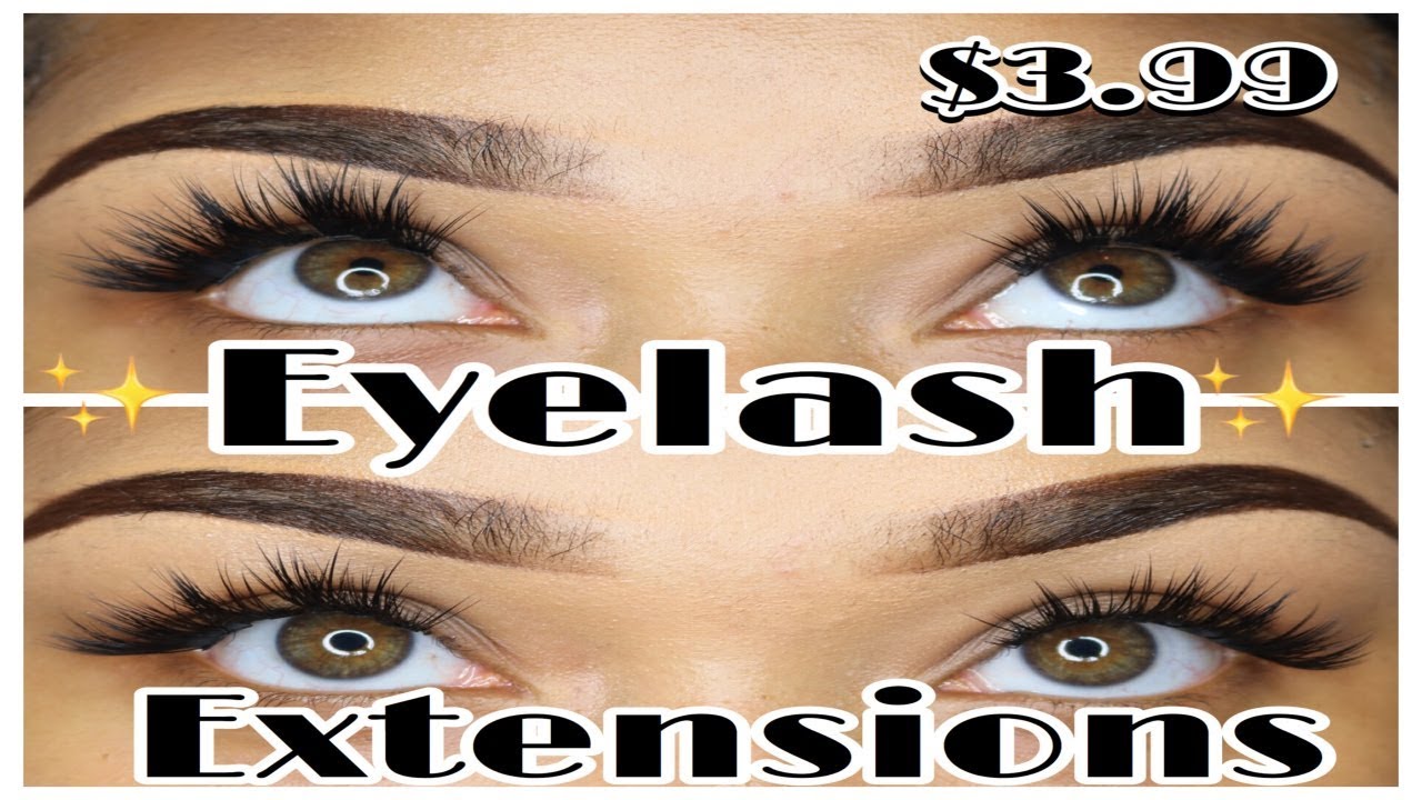 DIY Eyelash Extensions for only $3.99!!!| ShatariBaee 