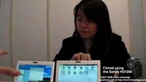 Asus Eee 900 at CeBIT 2008