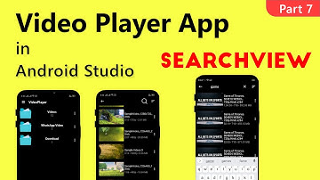 How to Create SearchView in Android Studio | Video Player App Part 7