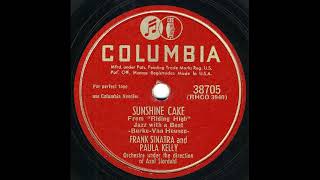 OLDIES 1950 APR 8 SUNSHINE CAKE-Frank Sinatra & Paula Kelly
