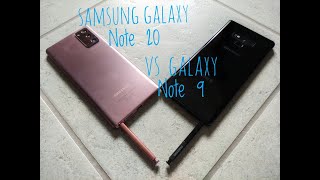 Samsung galaxy note 20 vs galaxy note 9 foto e  confronto
