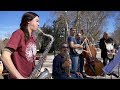 Glory&#39;s fingers Dixie Band: &quot;Some of These Days&quot; - Busking in Madrid