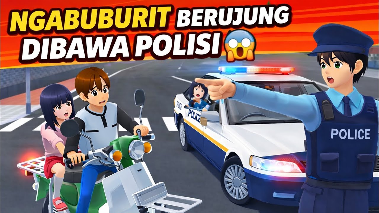 NGABUBURIT KE KANTOR POLISI 😱