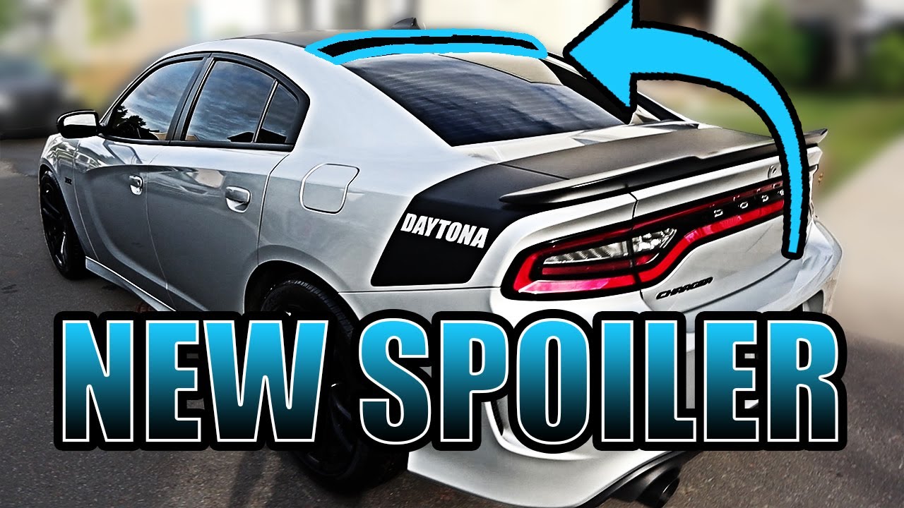 INSTALLING REAR WINDOW SPOILER ON 2019 DODGE CHARGER 392 | SPOILER KING  EDITION - YouTube