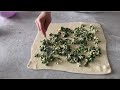 Слоеные пирожки со шпинатом за 5 мин 👍 Супер-простой рецепт!