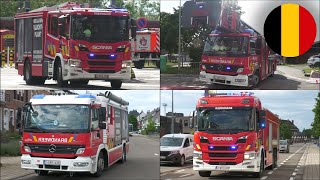 [Inzet tijdens opendeurdag] Brandvertrek brandweer Aarschot met spoed onderweg naar schouwbrand