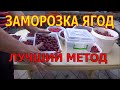 Заморозка ягод. Проверенный годами метод.