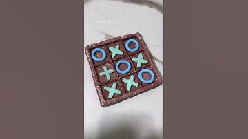 Tic Tac Toe game | Making a tic tac toe game with DIY clay #tictactoe #diyclay