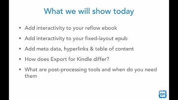 QX2018 Webinar #3: Creating ebooks (part 2 of 2)