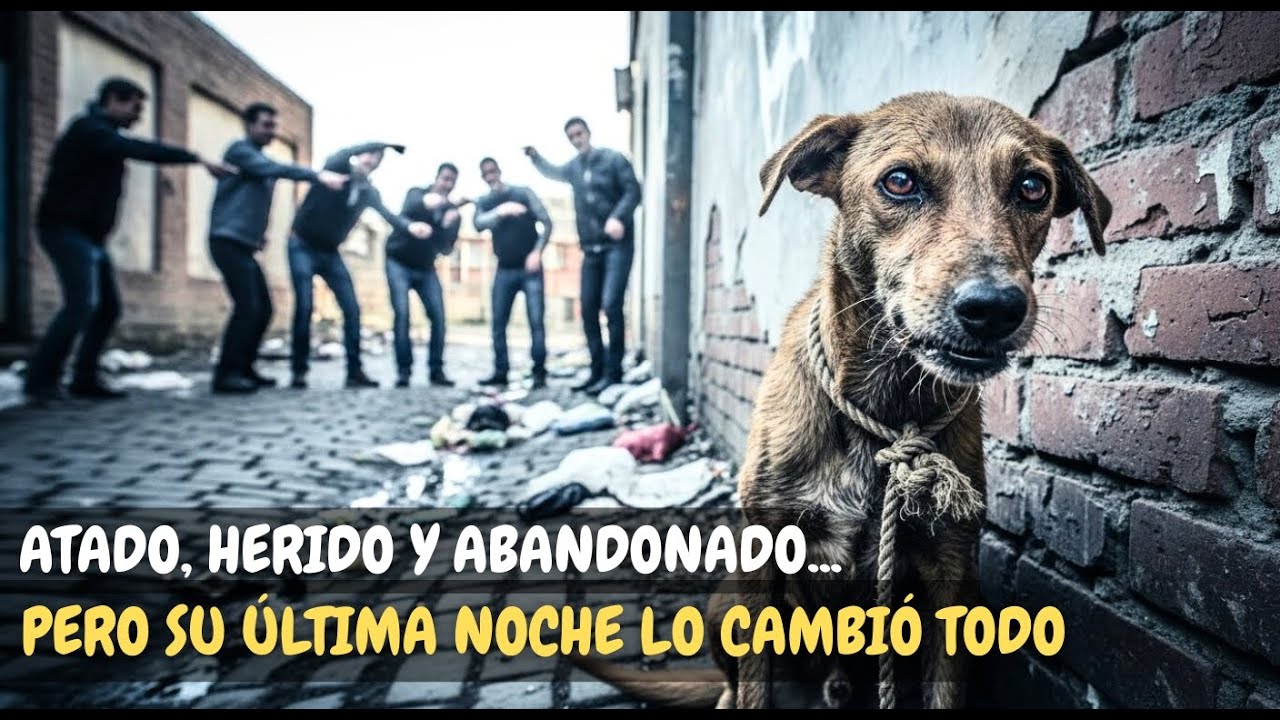 HUMILLADO Y HERIDO, EL PERRO FUE DEJADO PARA MORIR… PERO AQUELLA NOCHE ALGO SUCEDIÓ