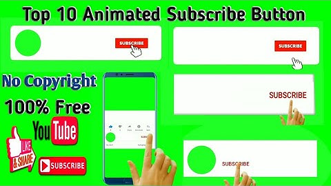 Top 10 || Green Screen Animated Subscribe Button || by Technic Pariksha